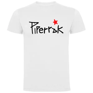 Camiseta Piperrak Blanca Hombre Logo